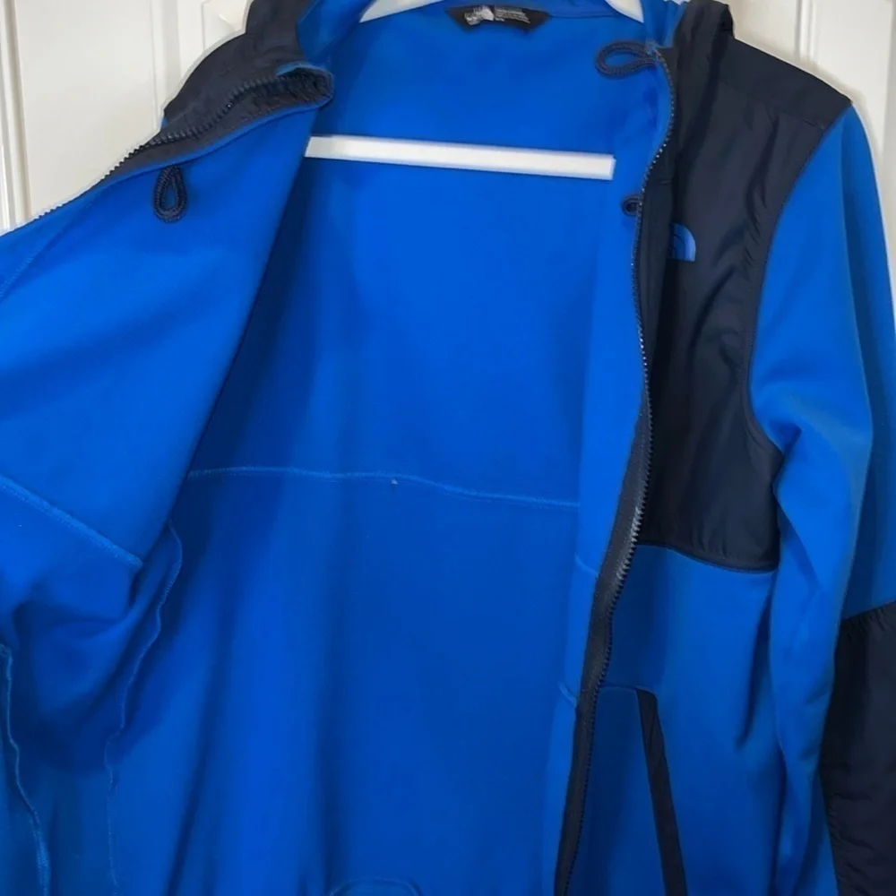 MEN’S Blue/Navy Northface sweatshirt hooded jacket full zip size M
